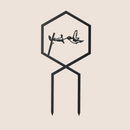 The Hummingbird Plant Trellis by Metalbird Canada is a minimalist black corten steel garden stake featuring a hexagon frame with a hummingbird silhouette near a flower, and two straight stakes for easy placement—ideal modern art for your garden.